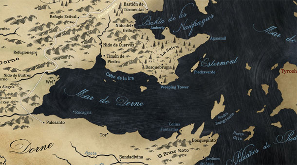 Mapa de Dorne