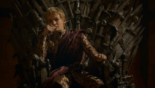 Joffrey en el Trono de Hierro
