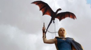 Daenerys y Drogon