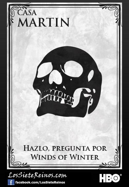 El blasón y el lema de la Casa Martin