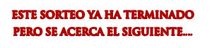Fin del sorteo