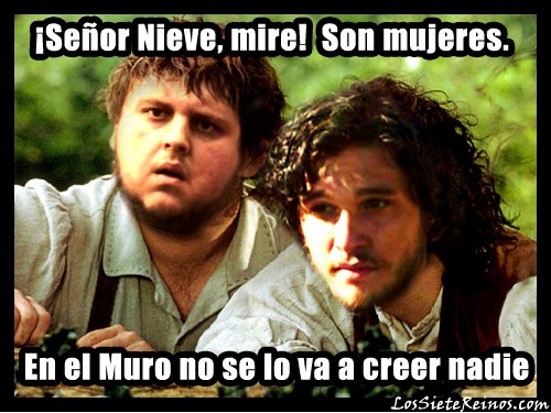 Jon y Sam ven mujeres por primera vez