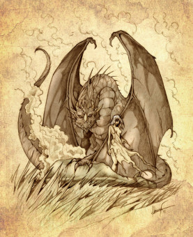 Daenerys Targaryen and Drogon by Feliche on deviantART