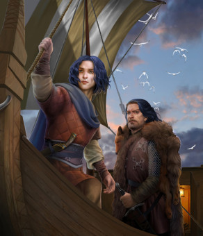 Griff and Aegon by steamey