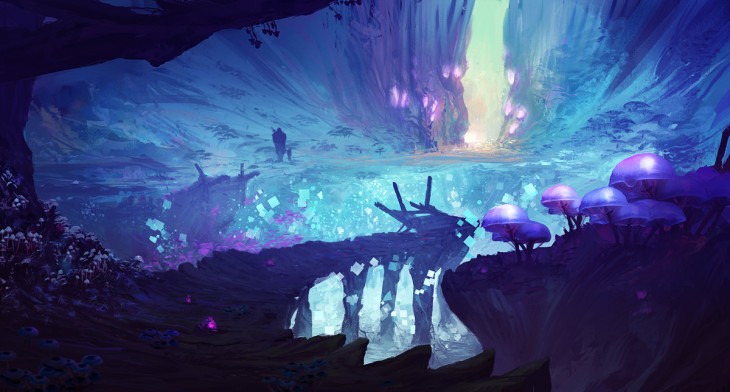Mushroom lake by Orelf