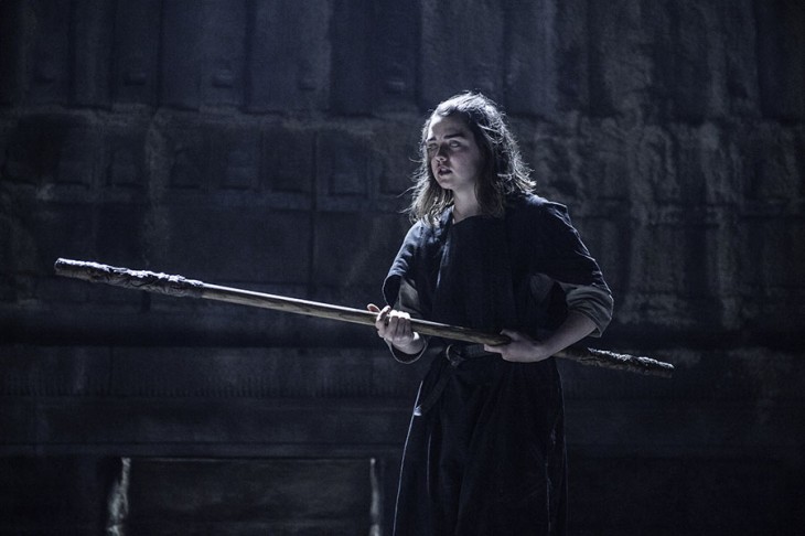 Maisie Williams como Arya Stark. Foto: Helen Sloan / HBO