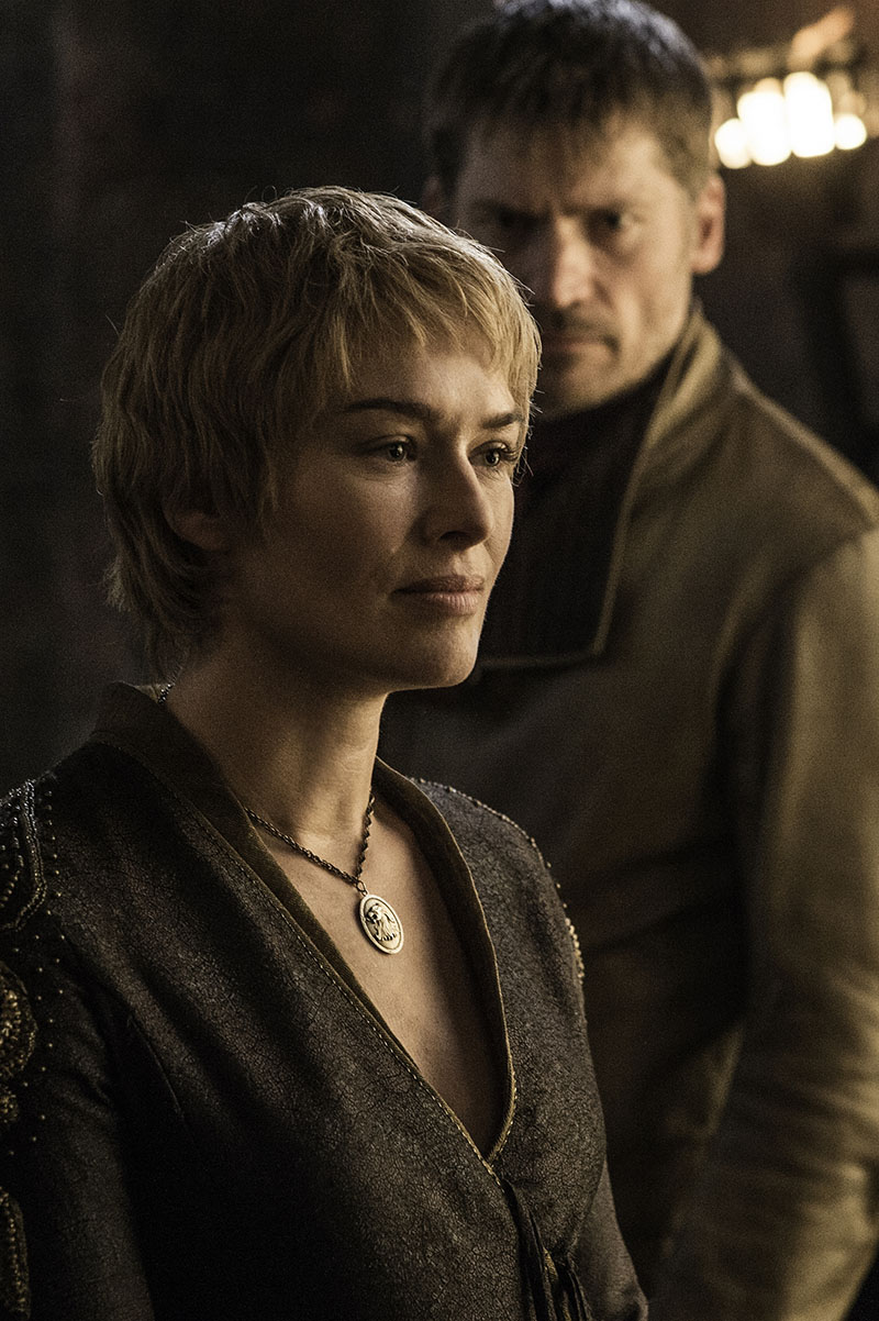 Lena Headey como Cersei Lannister y Nikolaj Coster-Waldau como Jaime Lannister. Foto: Helen Sloan / HBO