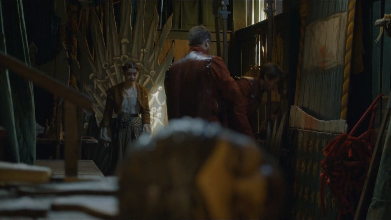 arya en el trono de hierro