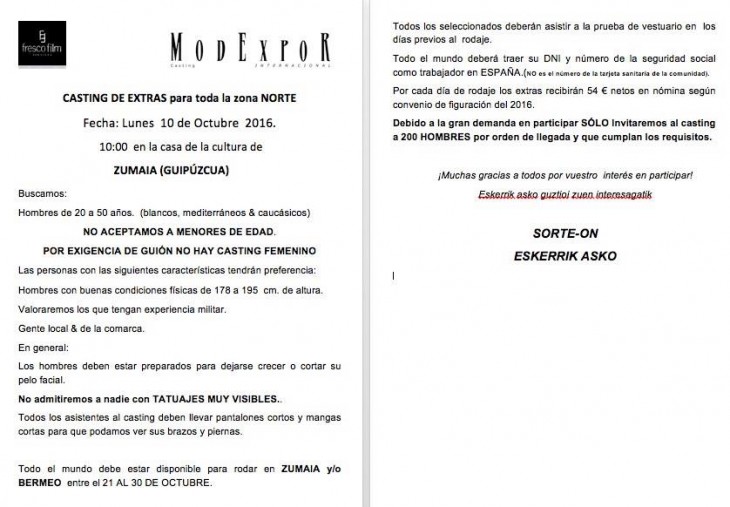 casting zumaia