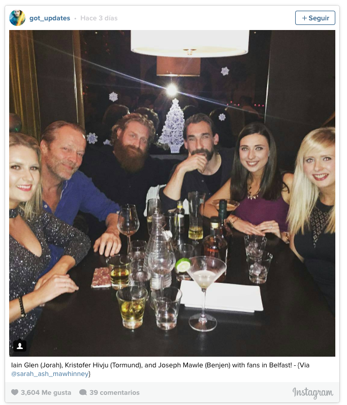 benjen y actores en belfast