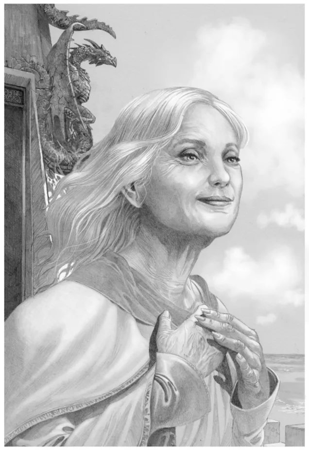 La reina Alysanne con 64 años en Rocadragón