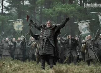 Tommy Flanagan (Roody el Ruinoso) y Fabien Frankel (Criston Cole) alaban la ferocidad del líder de los Lobos del invierno
